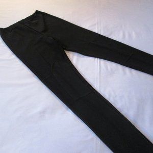 IN CHARGE BLACK LEGGINGS W/KNEE PATCHES